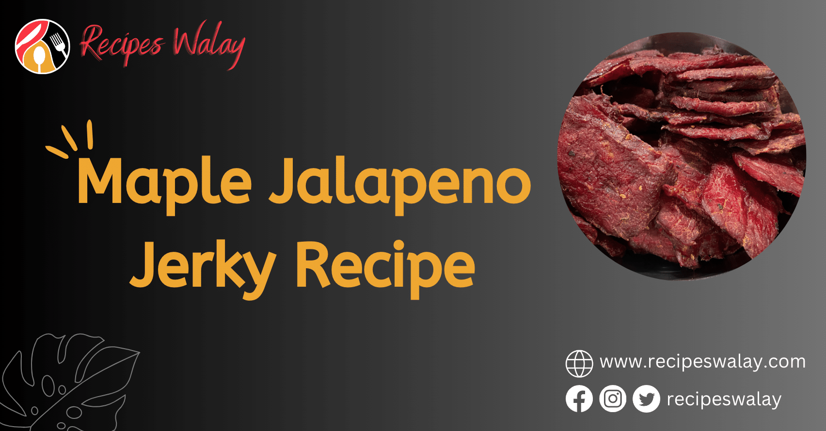 Maple Jalapeno Jerky Recipe