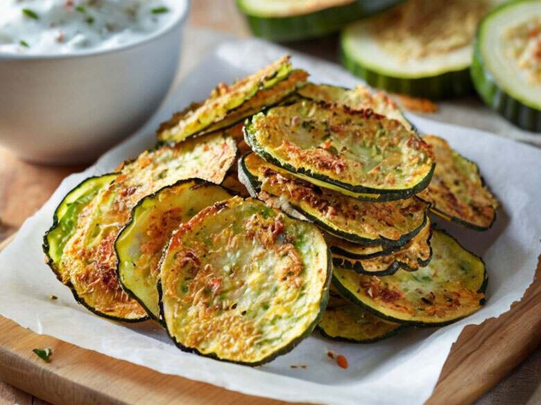 Crispy Baked Zucchini Chips Recipe