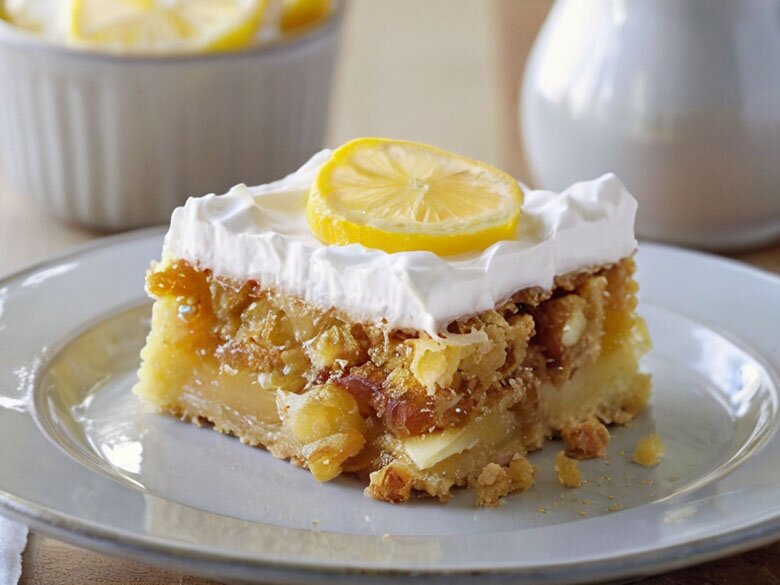 Lemon Cream Cheese Dump Cake Recipe