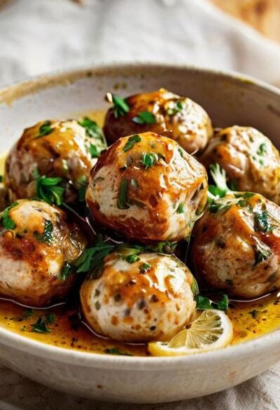 Chicken Piccata Meatballs Recipe