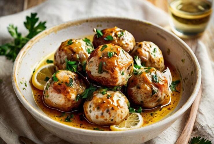 Chicken Piccata Meatballs Recipe