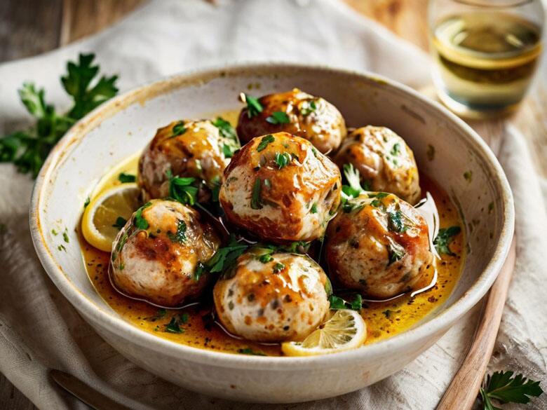 Chicken Piccata Meatballs Recipe