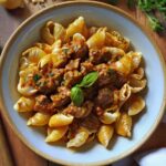 Creamy Beef and Shells Recipe