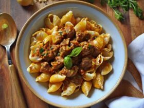 Creamy Beef and Shells Recipe