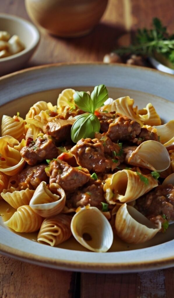 Creamy Beef and Shells Recipe