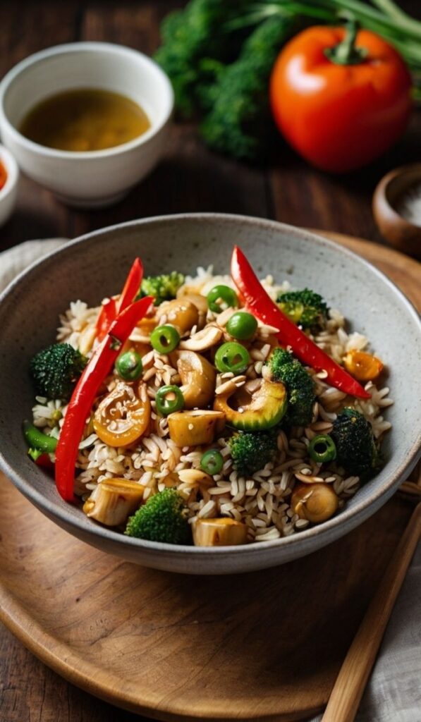 Veggie-Packed Stir-Fry with Brown Rice