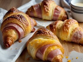 Baked Ham And Cheese Croissants Recipe