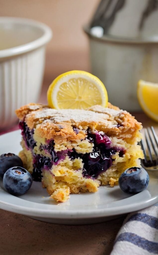 Blueberry Lemon Dump Cake Recipe