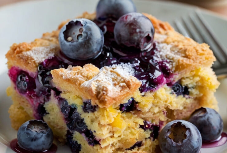 Blueberry Lemon Dump Cake Recipe