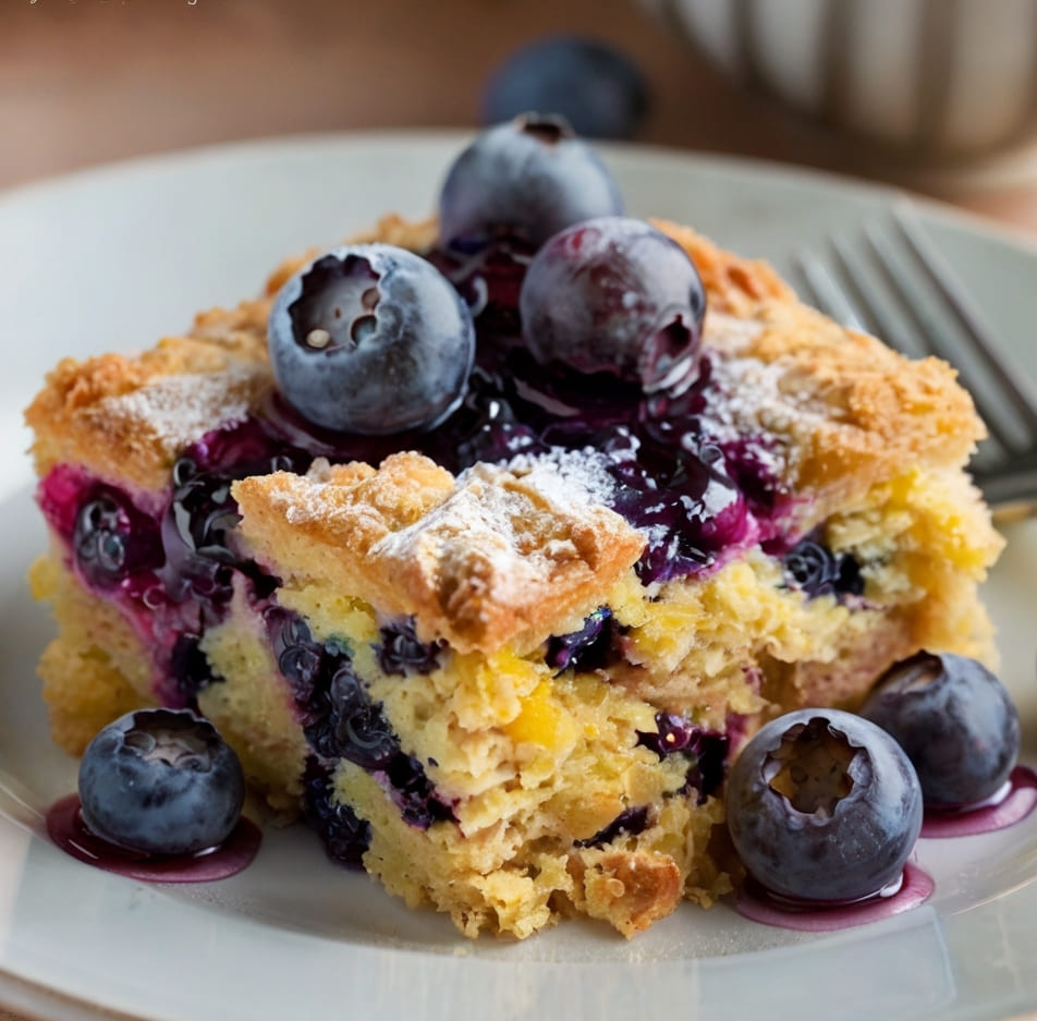 Blueberry Lemon Dump Cake Recipe