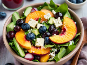Blueberry Peach Feta Salad Recipe
