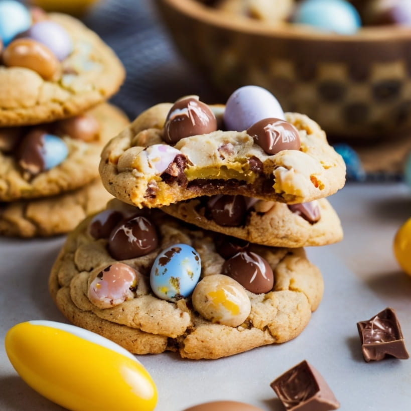 Cadbury Mini Egg Cookies Recipe