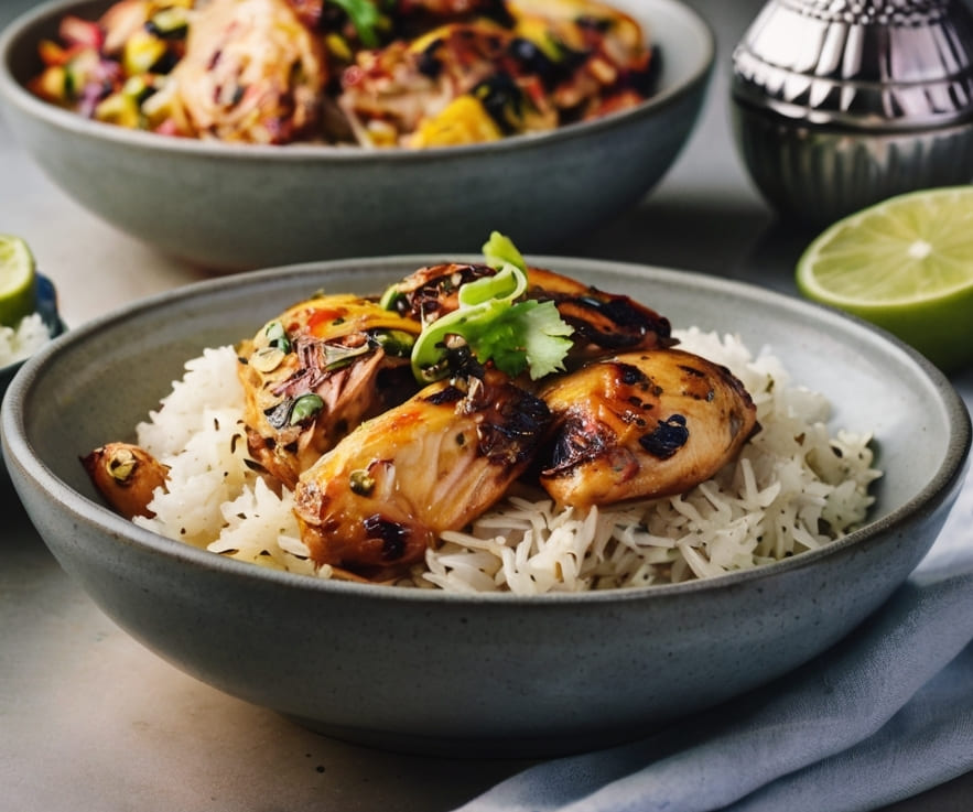 Caribbean Jerk Chicken and Rice Recipe