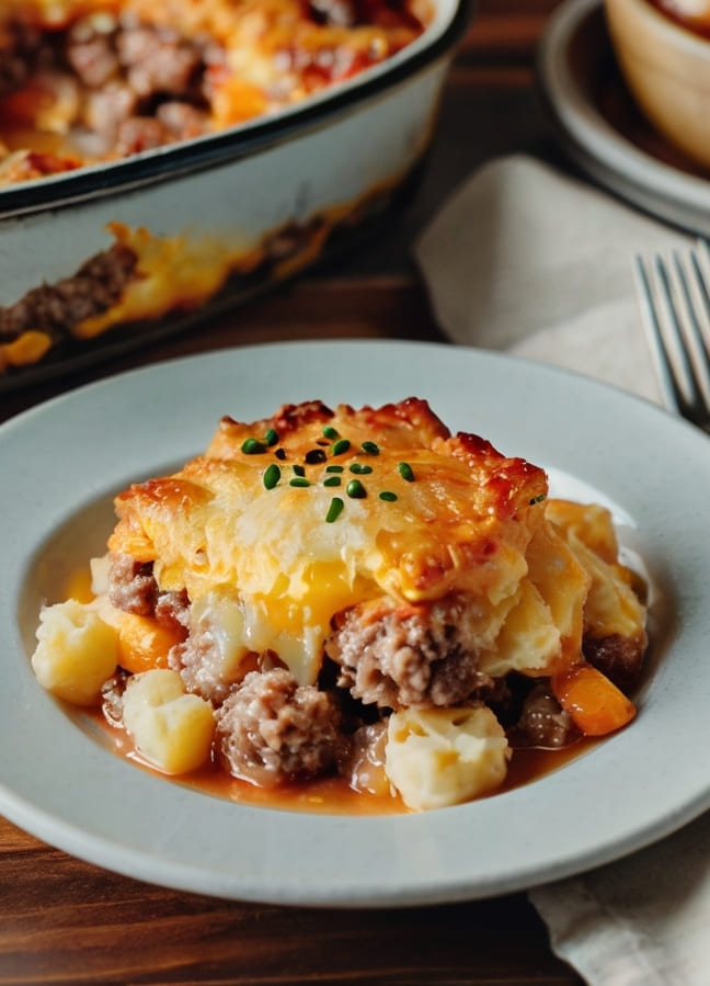 Cheddar Bay Ground Beef Cobbler Recipe