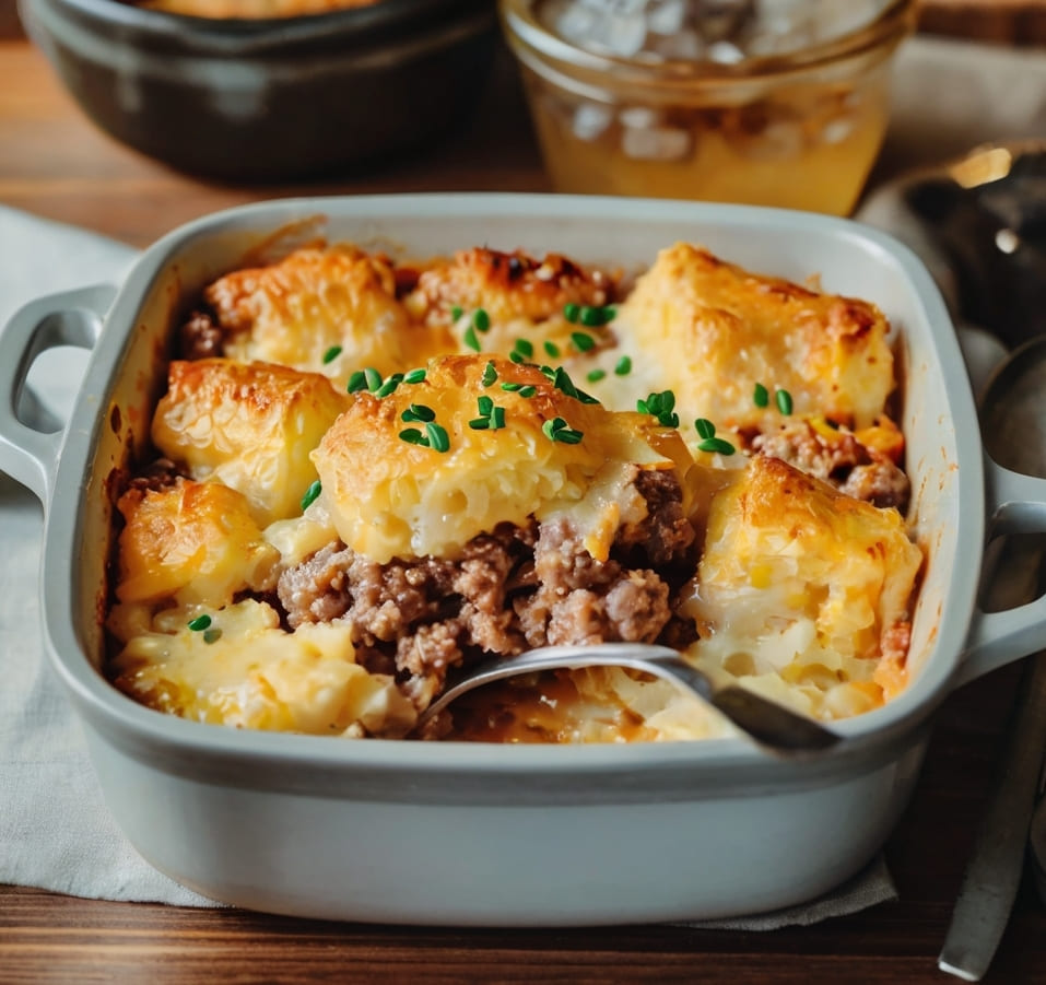 Cheddar Bay Ground Beef Cobbler Recipe
