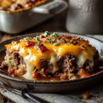Cheesy Loaded Meatloaf Casserole Recipe