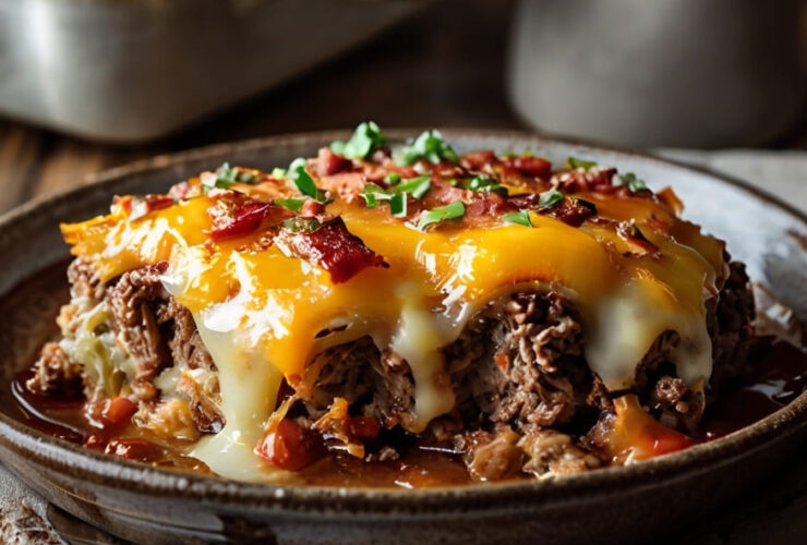 Cheesy Loaded Meatloaf Casserole Recipe