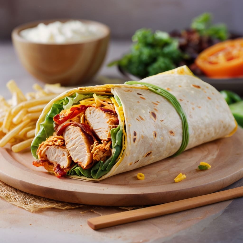 Crispy Chicken Bacon Ranch Wrap Recipe