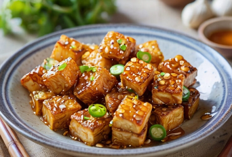 Crispy Honey Garlic Tofu Recipe