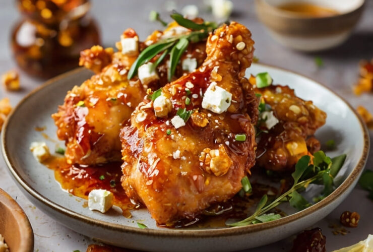 Crispy Hot Honey Feta Chicken Recipe