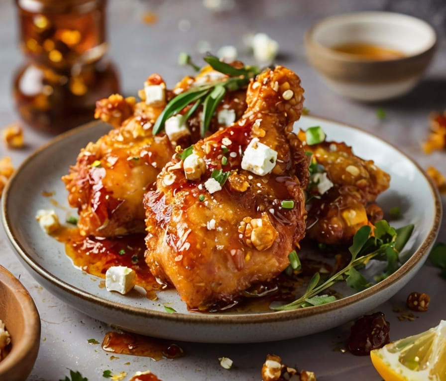 Crispy Hot Honey Feta Chicken Recipe