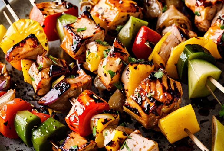 Grilled Pineapple Chicken Kabobs Recipe