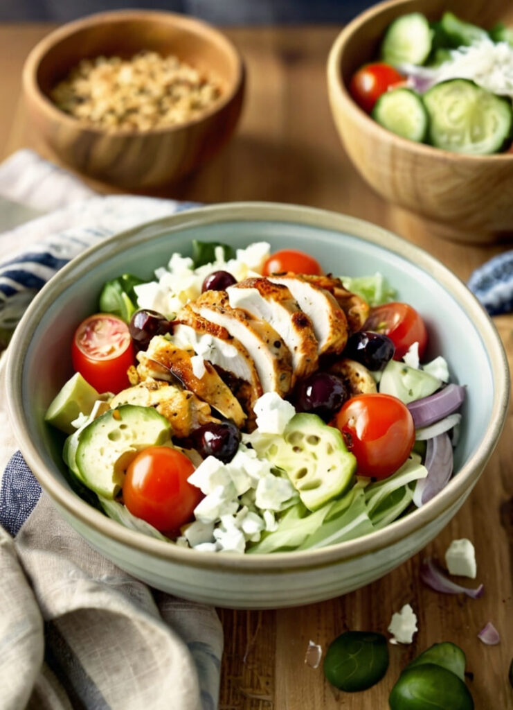 Low-Carb Greek Chicken Bowls Recipe
