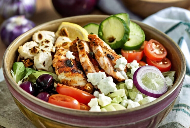 Low-Carb Greek Chicken Bowls Recipe