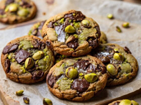 Pistachio Cream Chocolate Chip Cookies Recipe