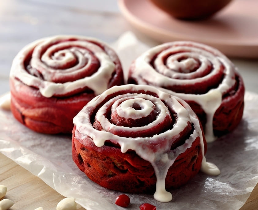 Red Velvet Cinnamon Rolls Recipe