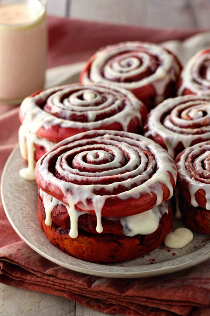 Red Velvet Cinnamon Rolls Recipe