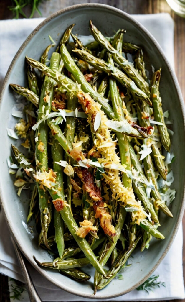 Roasted Parmesan Green Beans Recipe