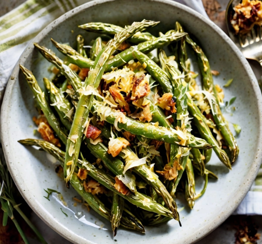 Roasted Parmesan Green Beans Recipe