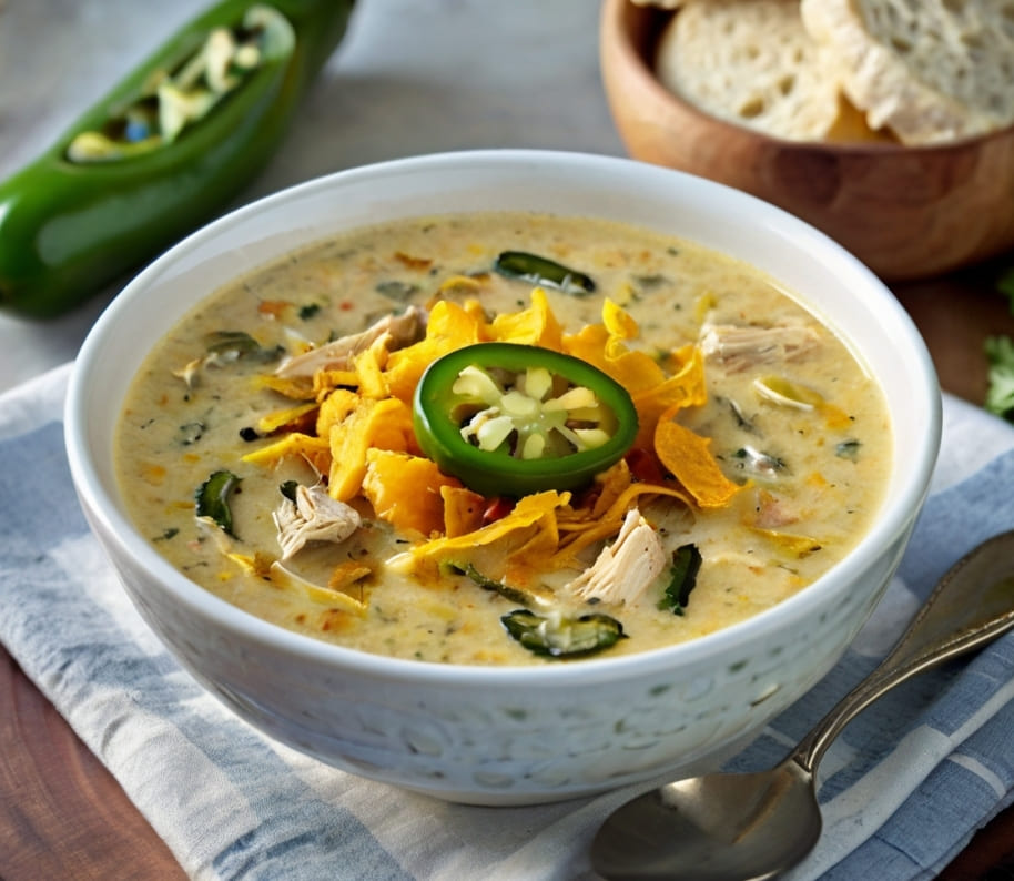 Spicy Jalapeño Popper Chicken Soup Recipe