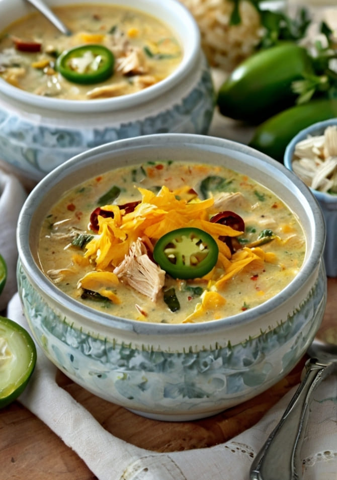 Spicy Jalapeño Popper Chicken Soup Recipe