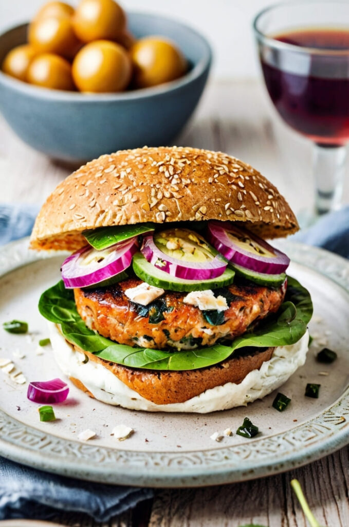 Spinach Feta Turkey Burgers Recipe