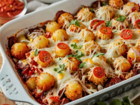 Tater Tot Pizza Casserole Recipe