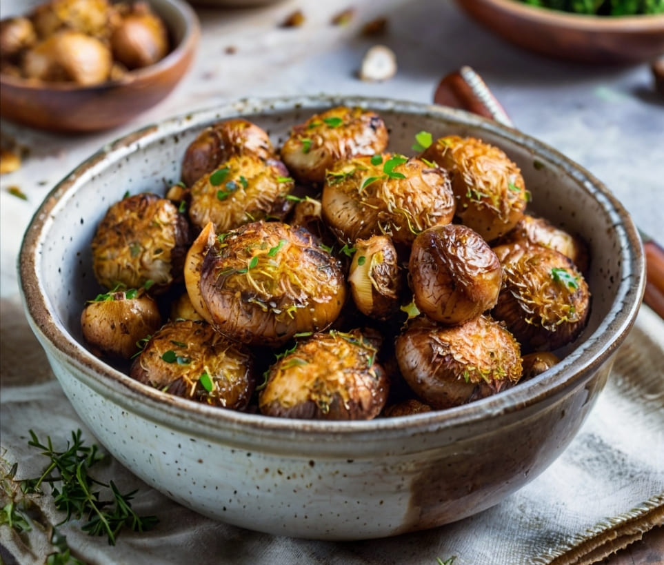 Air Fryer Ranch Mushrooms Recipe
