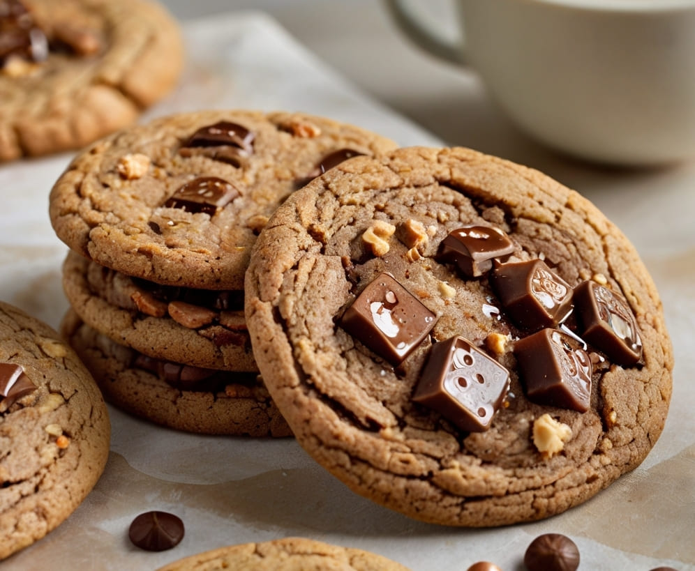 Brown Butter Coffee Toffee Cookies Recipe