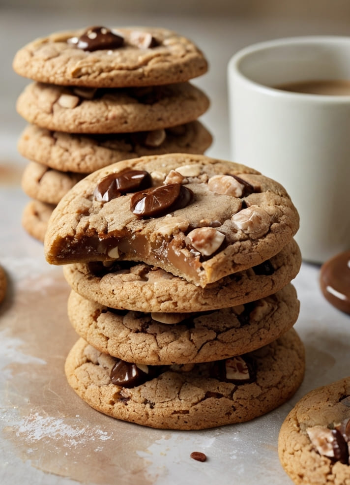 Brown Butter Coffee Toffee Cookies Recipe