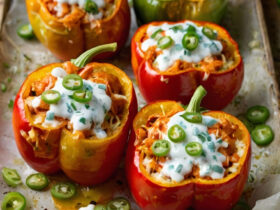 Buffalo Chicken Stuffed Peppers Recipe