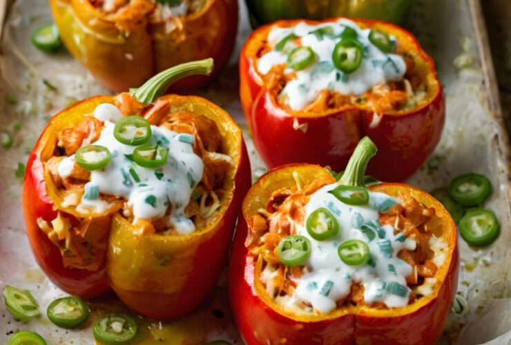 Buffalo Chicken Stuffed Peppers Recipe
