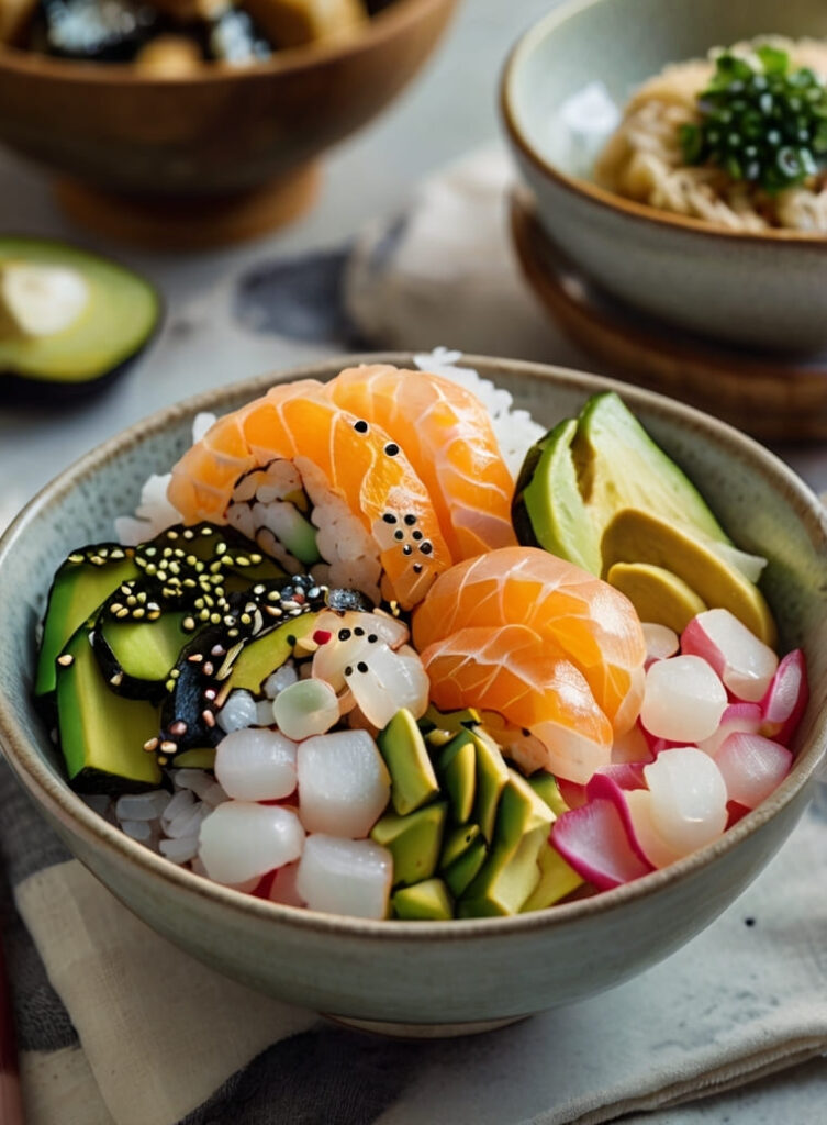 California Roll Sushi Bowls Recipe