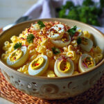 Creamy Deviled Egg Macaroni Salad Recipe
