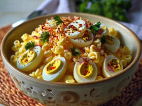 Creamy Deviled Egg Macaroni Salad Recipe