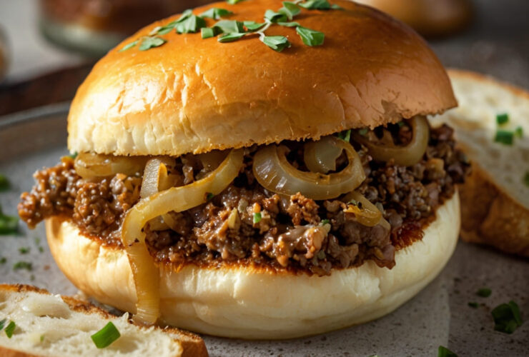 French Onion Beef Sloppy Joes Recipe