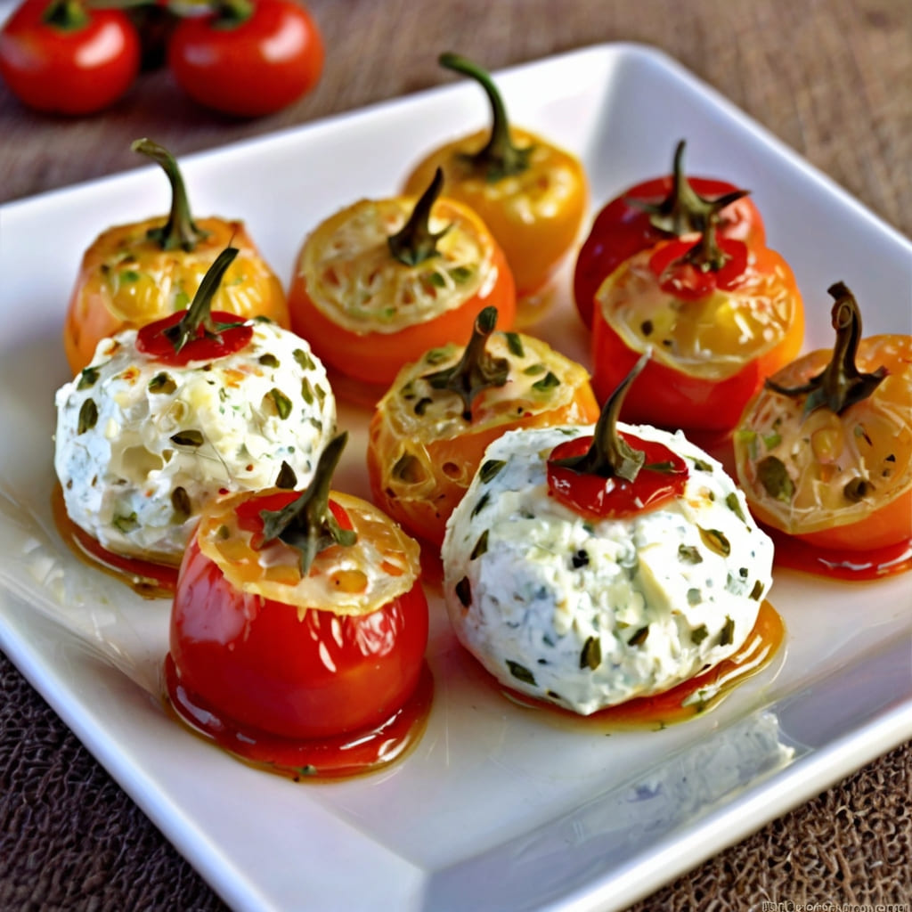  Goat Cheese-Stuffed Peppadews