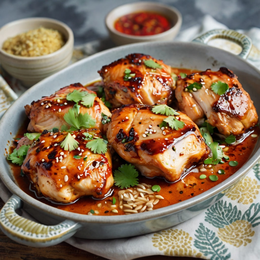 Gochujang Miso Chicken Thighs Recipe