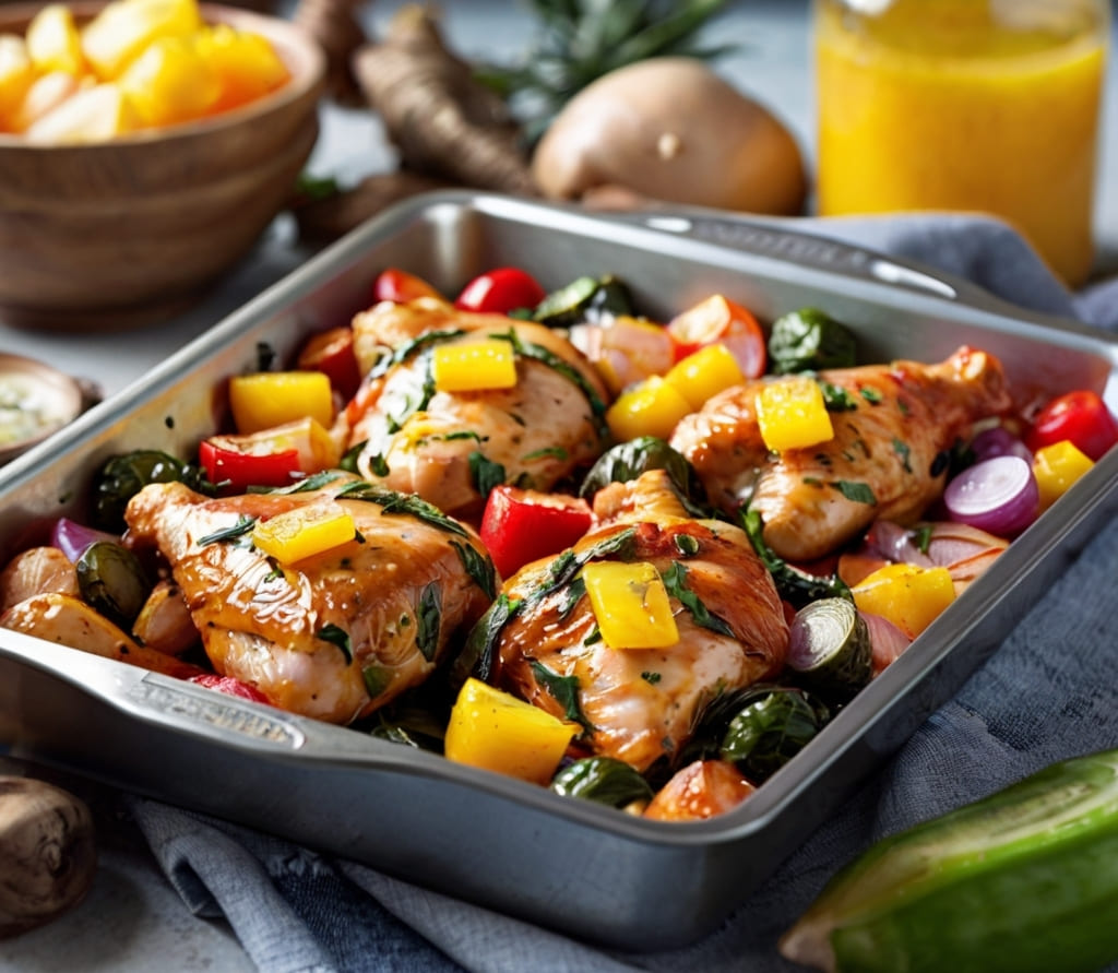 Hawaiian Chicken Sheet Pan Recipe