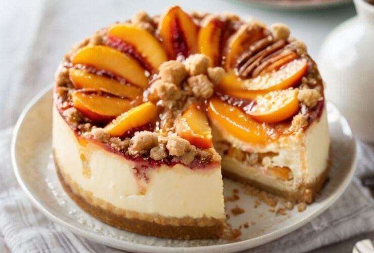 Peach Cobbler Cheesecake Recipe